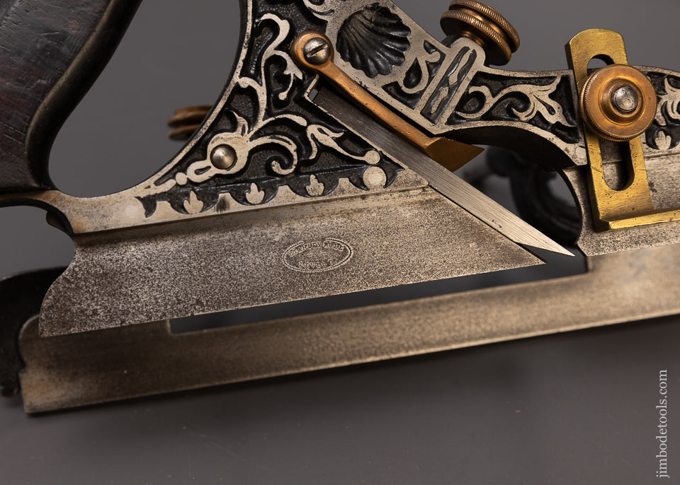 Extremely Rare Type One B STANLEY MILLERS PATENT No. 43 Ornate Plow Plane - EXCELSIOR 107061