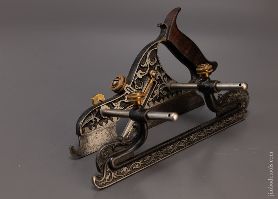 Extremely Rare Type One B STANLEY MILLERS PATENT No. 43 Ornate Plow Plane - EXCELSIOR 107061
