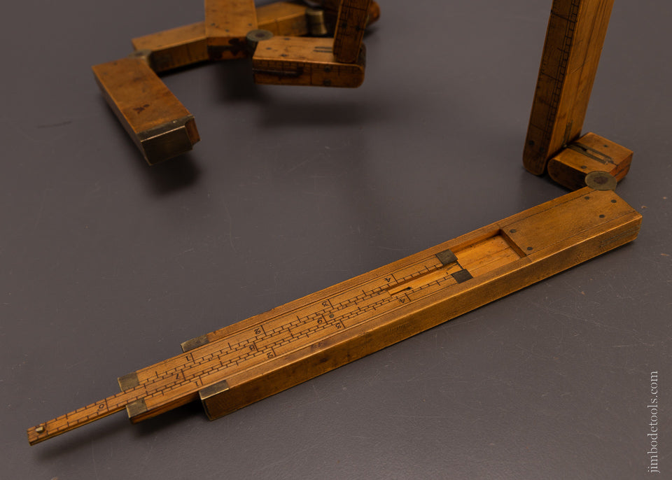 Fabulous Set of Boxwood Rules Including a 12 FOLD! - EXCELSIOR 107071