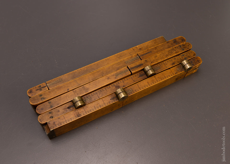 Fabulous Set of Boxwood Rules Including a 12 FOLD! - EXCELSIOR 107071
