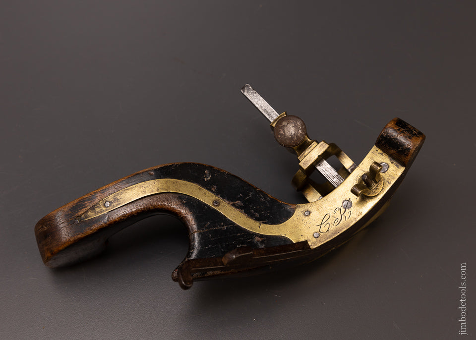 Spectacular Coach Maker’s Plow Plane with Brass Inlay - EXCELSIOR 107086