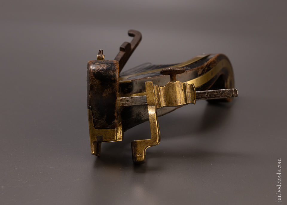 Spectacular Coach Maker’s Plow Plane with Brass Inlay - EXCELSIOR 107086