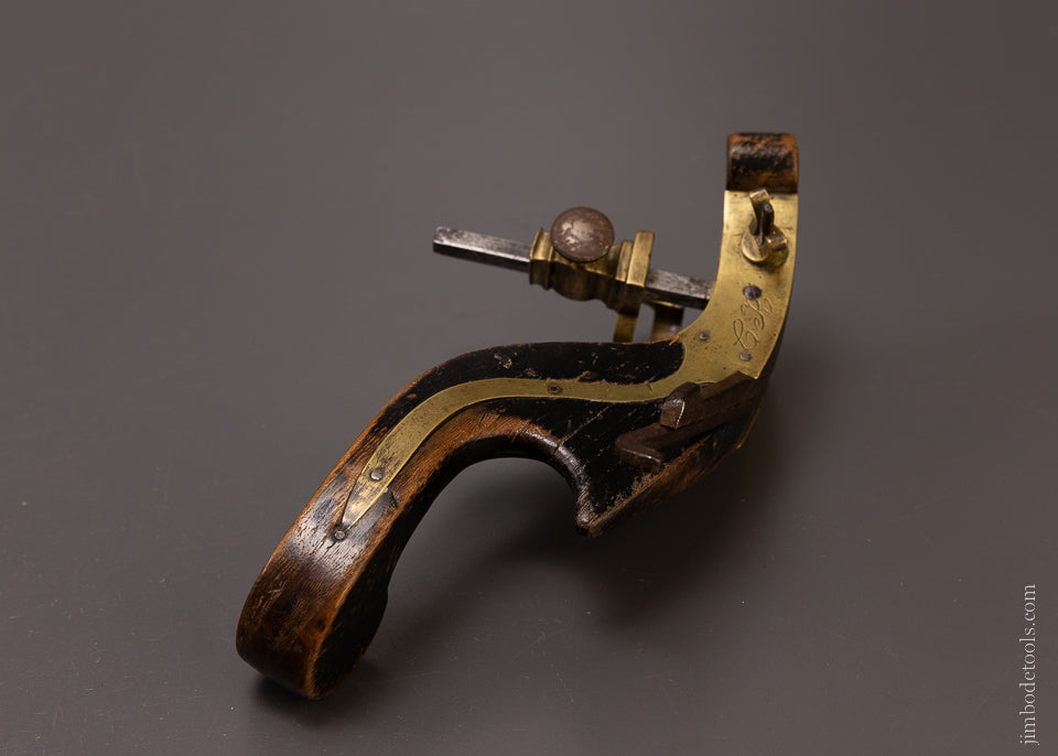 Spectacular Coach Maker’s Plow Plane with Brass Inlay - EXCELSIOR 107086