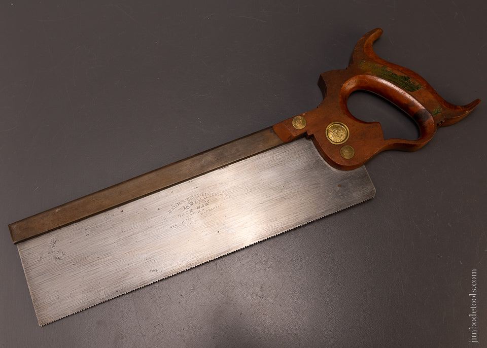 Astonishing RICHARDSON BROS. Spring Steel Carcass Saw 12 Inch with LABEL - EXCELSIOR 107241
