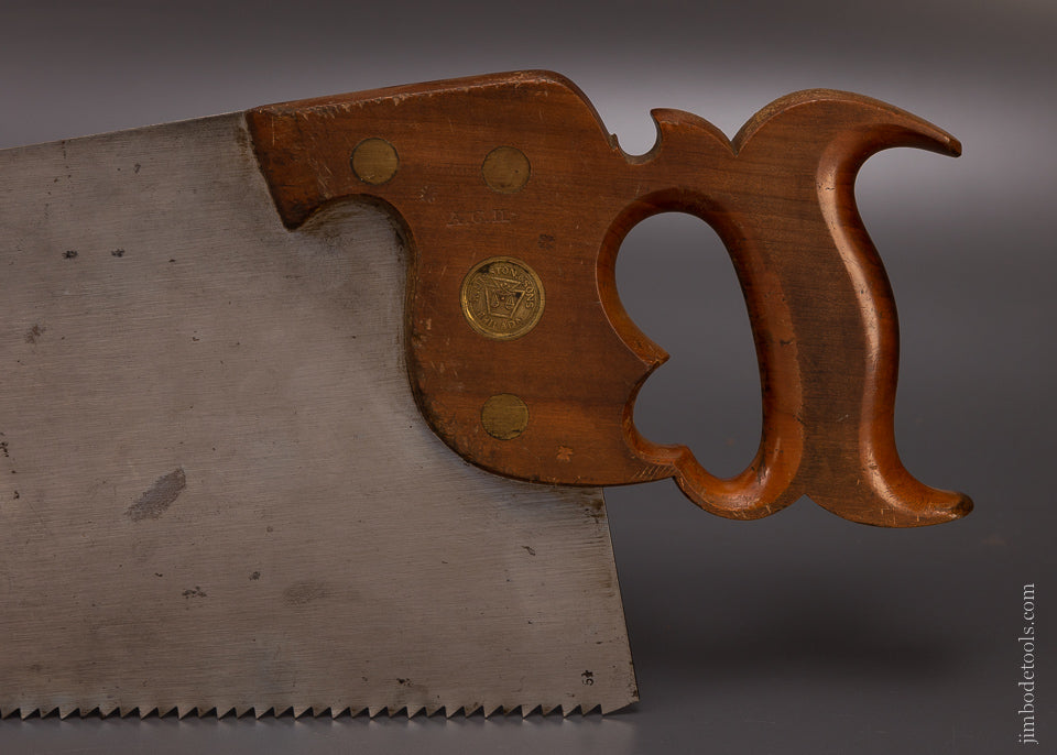 5 1/2 point 28 inch Rip HENRY DISSTON & SON No. 9 Hand Saw - EXCELSIOR 107546