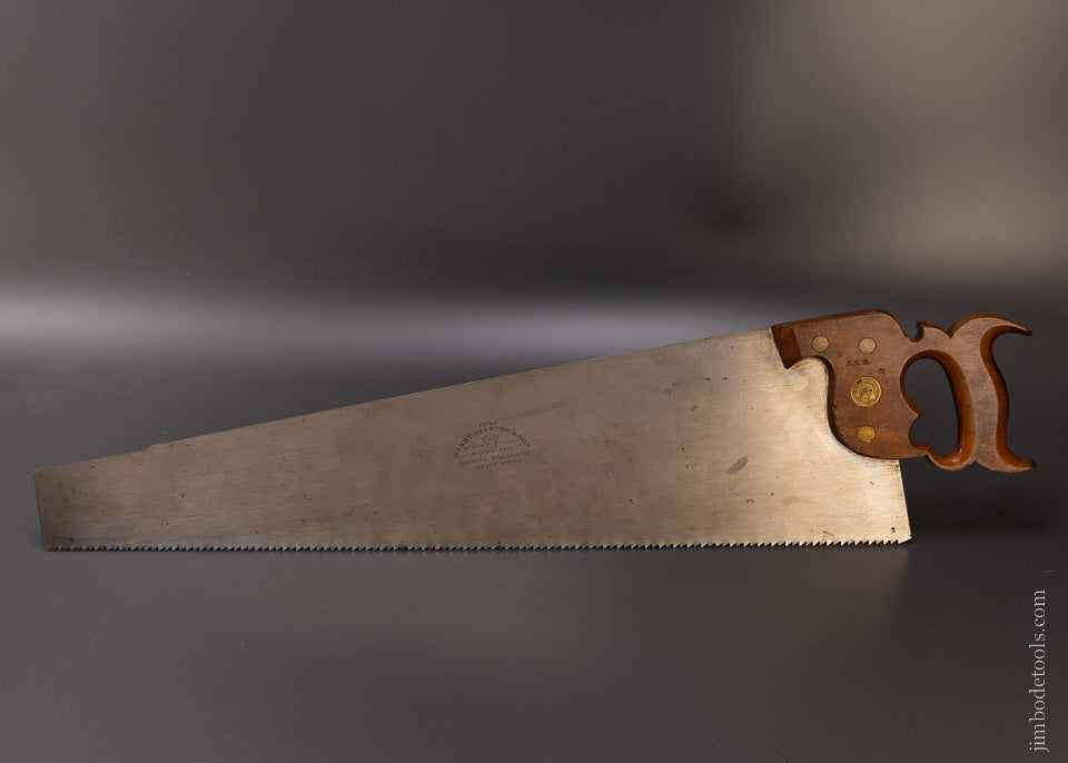 5 1/2 point 28 inch Rip HENRY DISSTON & SON No. 9 Hand Saw - EXCELSIOR 107546