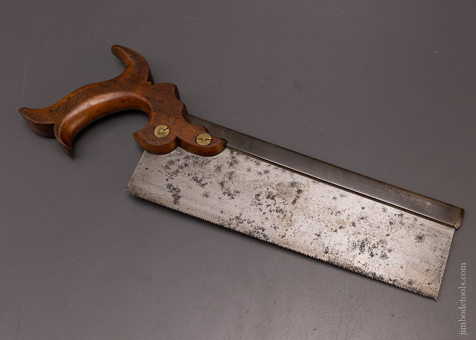 Rare DISSTON Double Eagle Triple Cove Open Tote Back Saw - EXCELSIOR 107689