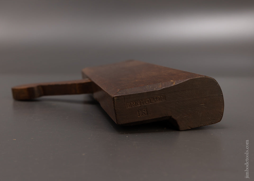 I. NICHOLSON 18th Century Yellow Birch 10 Inch Moulding Plane Extra Fine - EXCELSIOR 107726