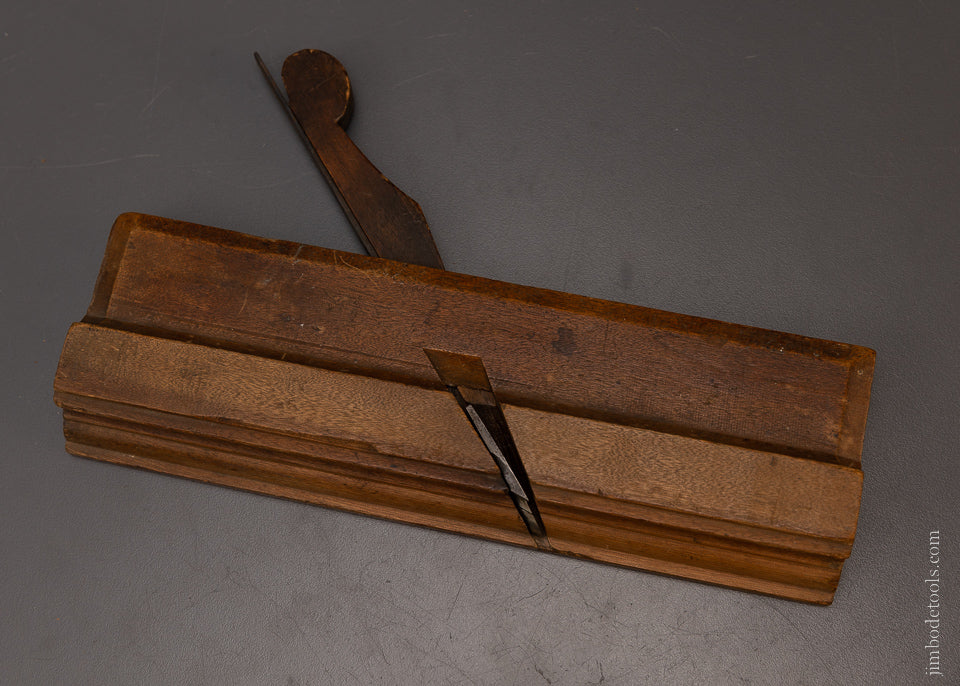 Spectacular F*NICHOLSON LIVING*IN WRENTHAM 18th Century 10 Inch Yellow Birch Complex Moulding Plane - EXCELSIOR 107802