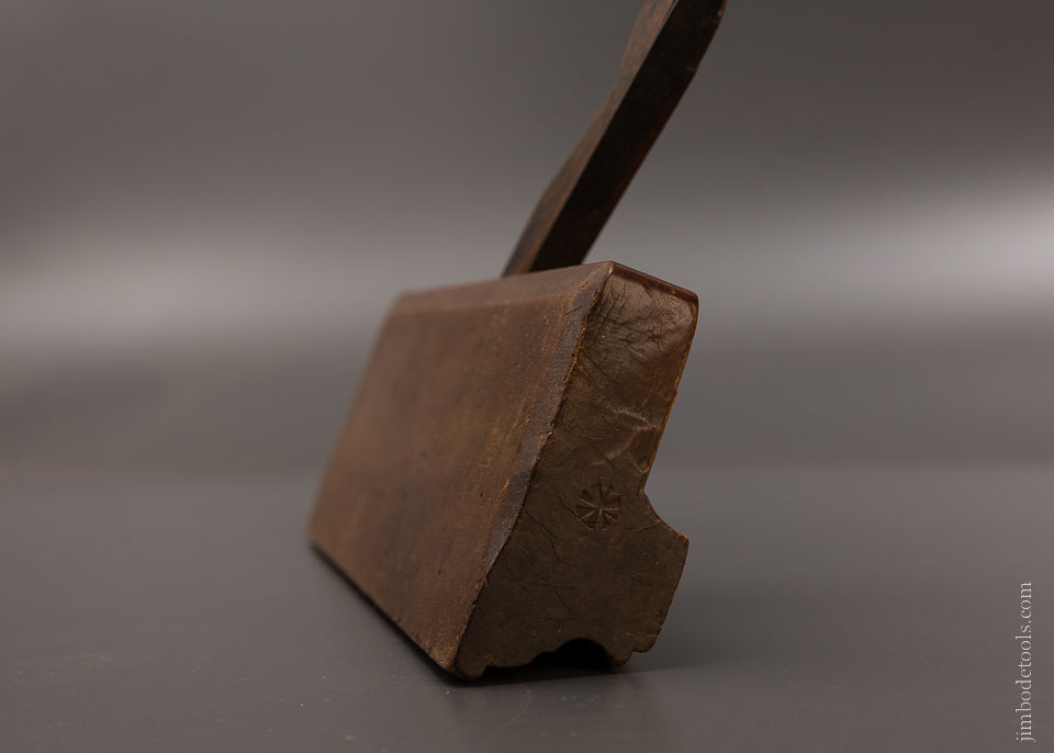 Spectacular F*NICHOLSON LIVING*IN WRENTHAM 18th Century 10 Inch Yellow Birch Complex Moulding Plane - EXCELSIOR 107802