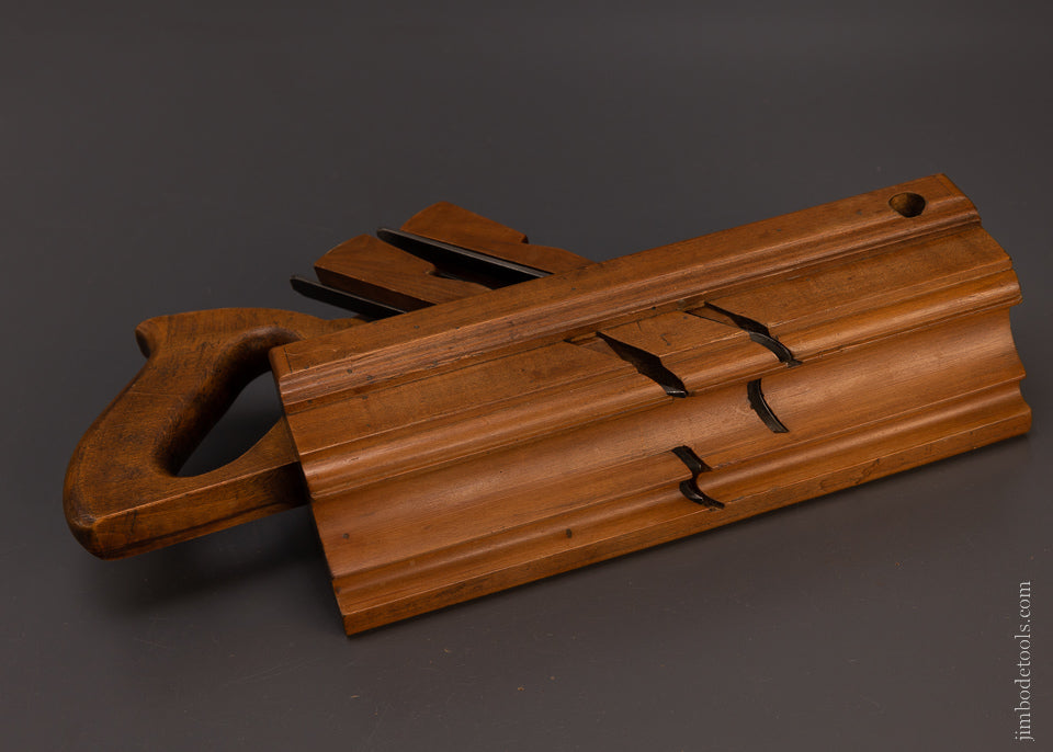 Spectacular French Cormier Wood Crown Moulding Plane by F. CHAPIN - EXCELSIOR 107813