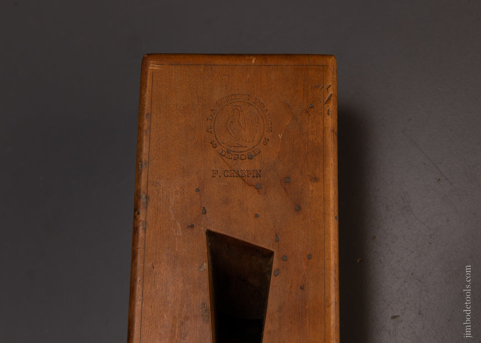 Spectacular French Cormier Wood Crown Moulding Plane by F. CHAPIN - EXCELSIOR 107813