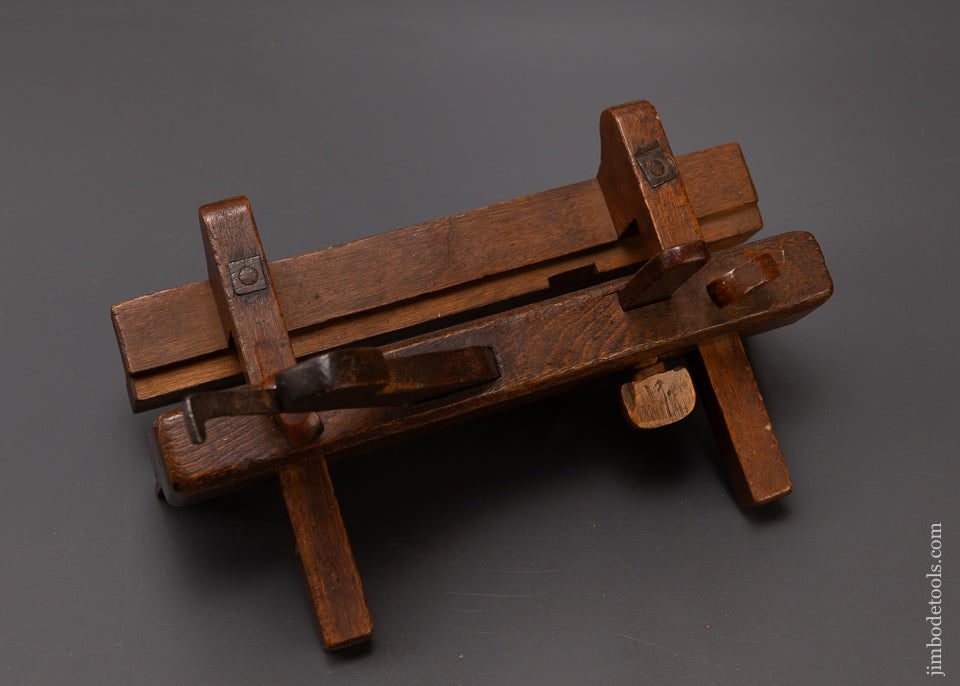 Spectacular I. NICHOLSON IN WRENTHAM 18th Century Yellow Birch Plow Plane - EXCELSIOR 108291