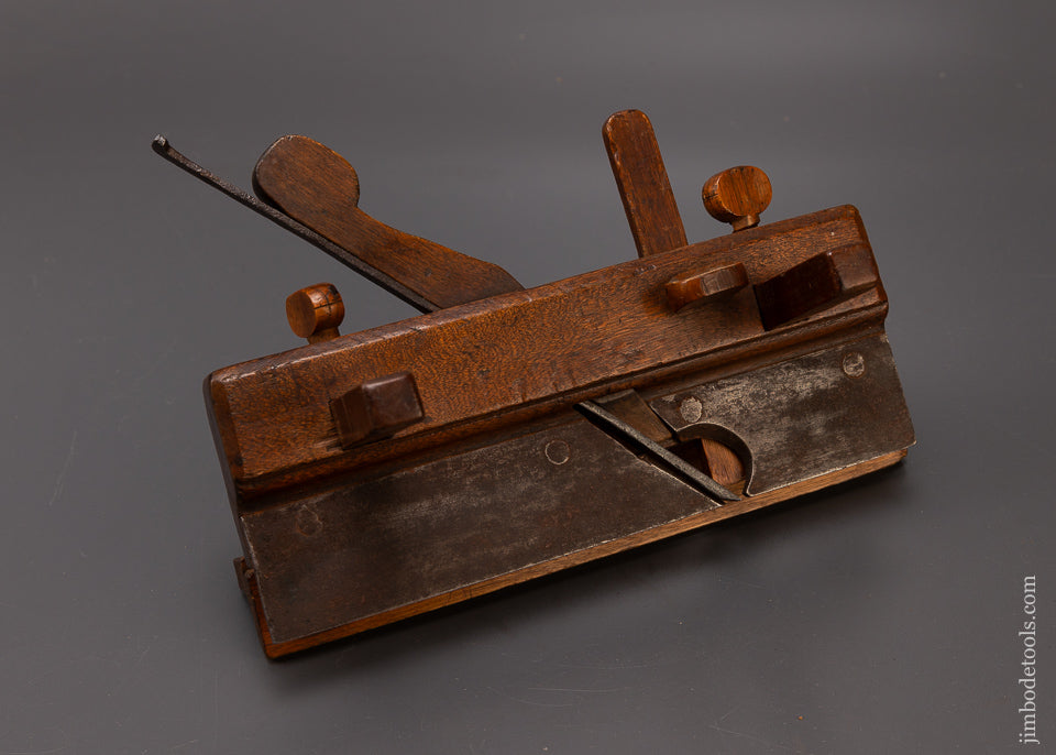 Spectacular I. NICHOLSON IN WRENTHAM 18th Century Yellow Birch Plow Plane - EXCELSIOR 108291