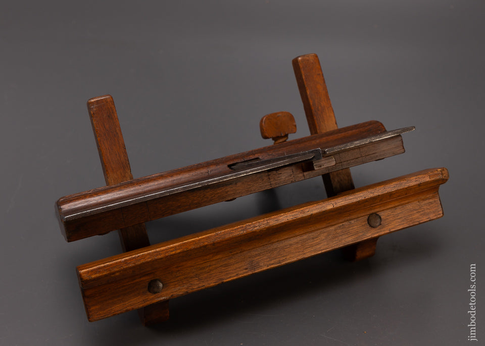 Spectacular I. NICHOLSON IN WRENTHAM 18th Century Yellow Birch Plow Plane - EXCELSIOR 108291