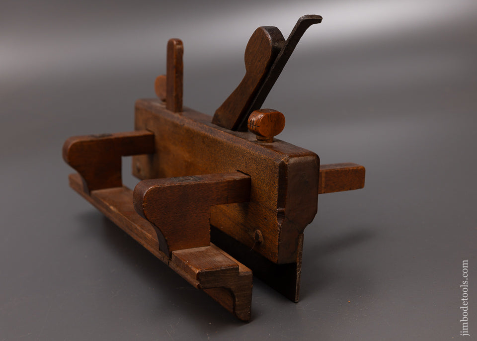 Spectacular I. NICHOLSON IN WRENTHAM 18th Century Yellow Birch Plow Plane - EXCELSIOR 108291
