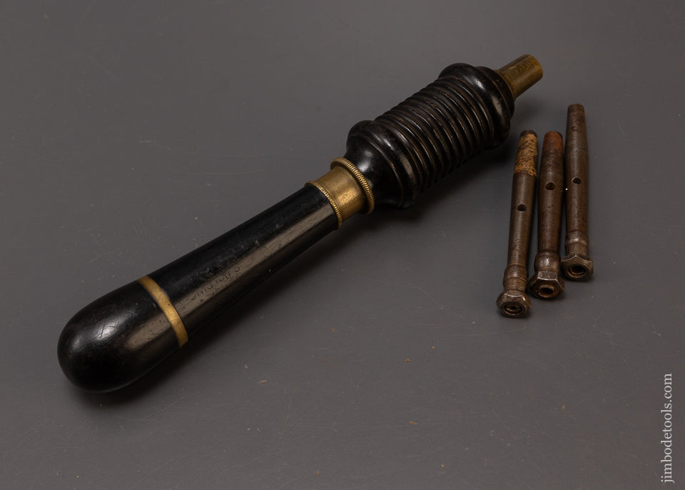 Beautiful Ebony & Brass Bow Drill with Pods - EXCELSIOR 108715
