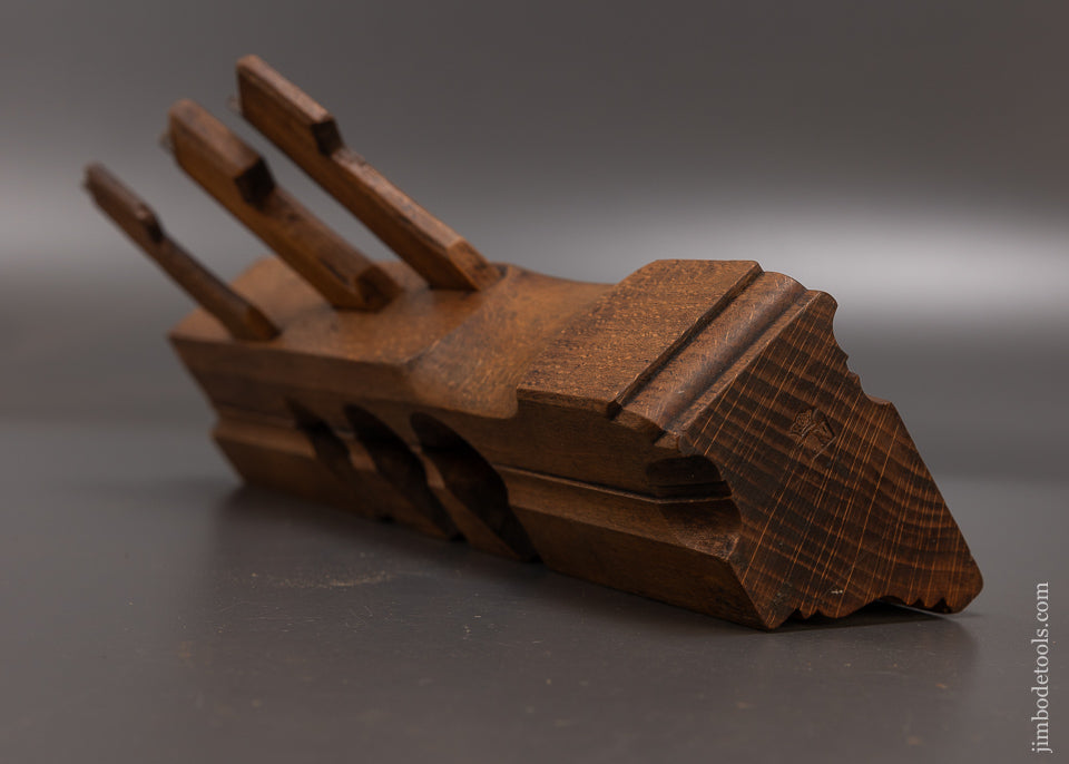 Spectacular Triple Iron Crisp Complex Moulding Plane by JAN NOOITGEDAGT - EXCELSIOR 108892