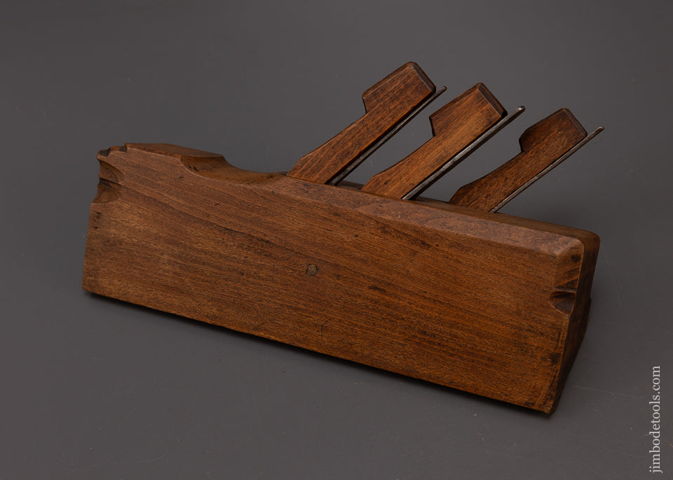 Spectacular Triple Iron Crisp Complex Moulding Plane by JAN NOOITGEDAGT - EXCELSIOR 108892