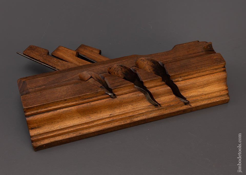 Spectacular Triple Iron Crisp Complex Moulding Plane by JAN NOOITGEDAGT - EXCELSIOR 108892