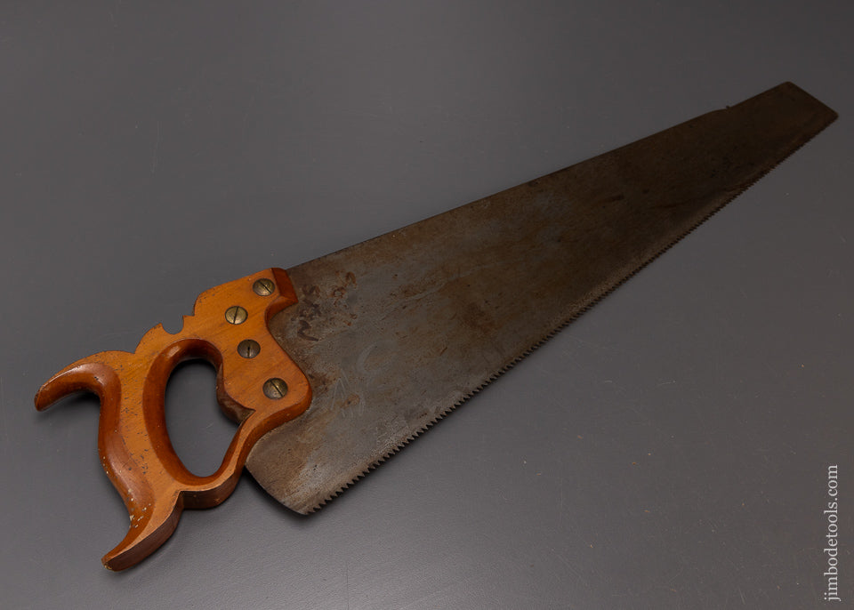 New Old Stock RICHARDSON FOR CHANDLER & BARBER BOSTON 22 Inch Panel Saw No. 18 Spring Steel - EXCELSIOR 109098