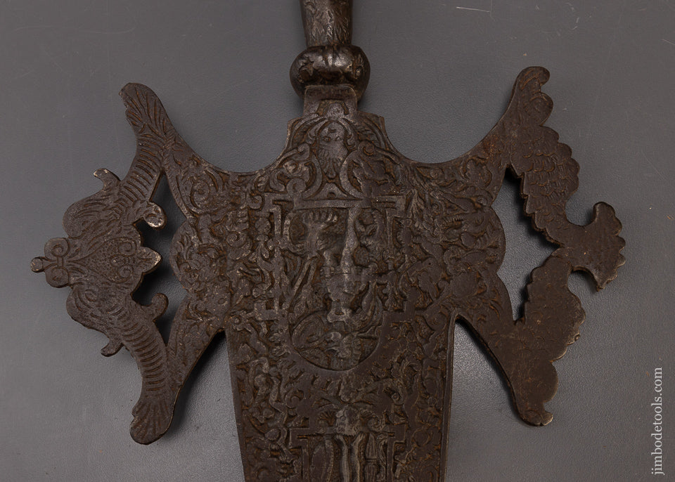 Drop Dead Stunning Ornate 18 1/2 Inch HALBERD Ca. 13th to 16th Century - EXCELSIOR 109259
