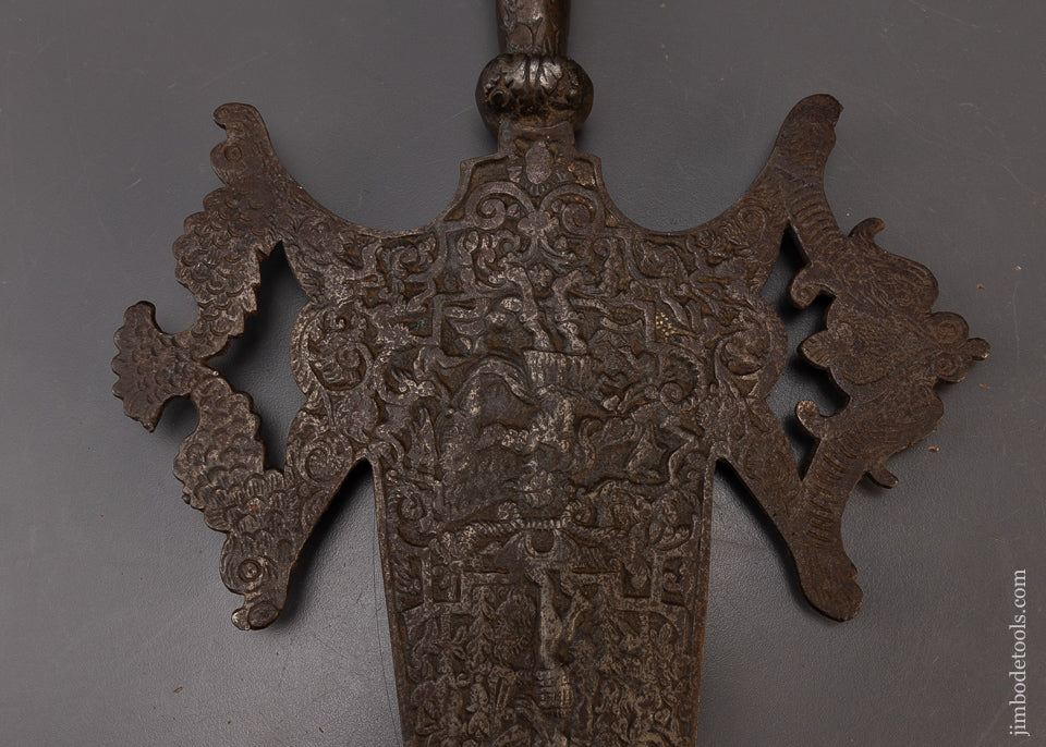 Drop Dead Stunning Ornate 18 1/2 Inch HALBERD Ca. 13th to 16th Century - EXCELSIOR 109259