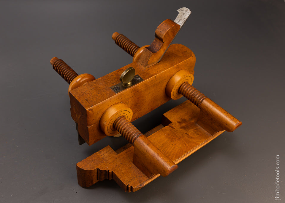 Premium Solid Boxwood Screw Arm Plow Plane by J. KELLOGG - EXCELSIOR 109494