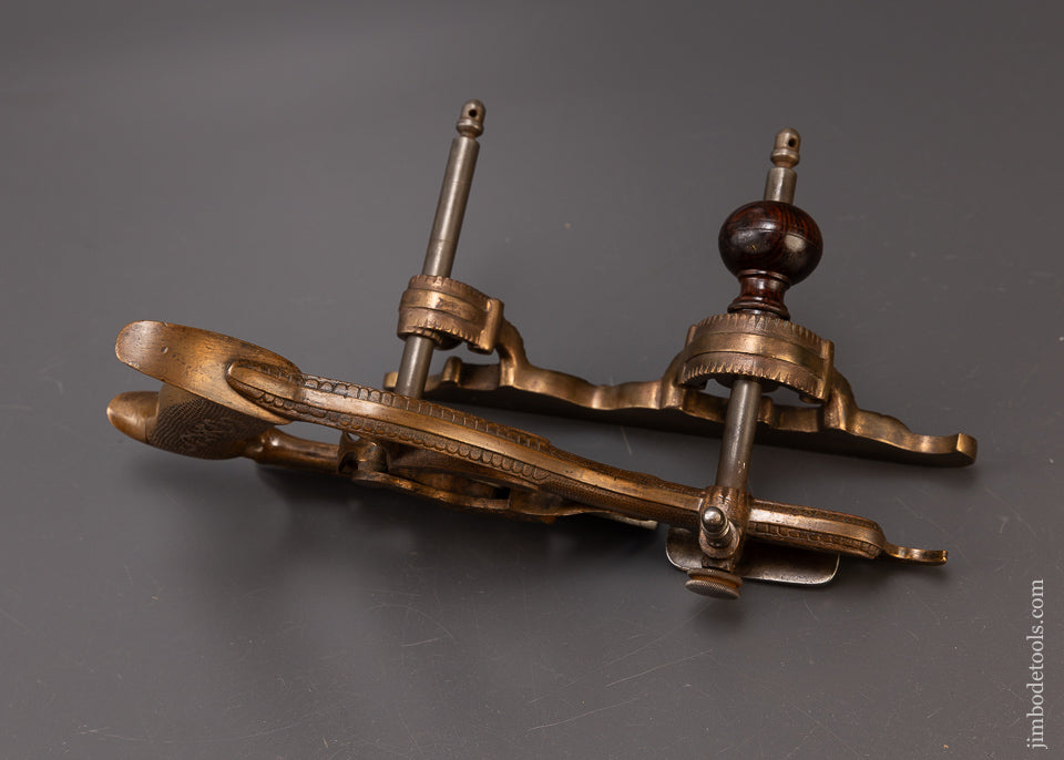 Rare MILLERS PATENT No. 50 Gunmetal Plow Plane Bronze Type ONE - EXCELSIOR 110350