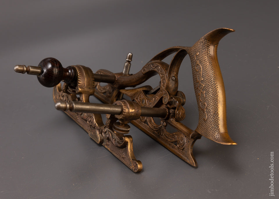 Rare MILLERS PATENT No. 50 Gunmetal Plow Plane Bronze Type ONE - EXCELSIOR 110350