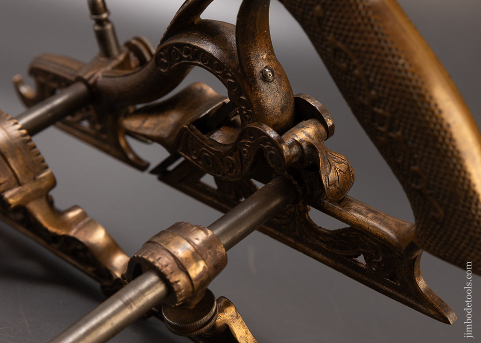 Rare MILLERS PATENT No. 50 Gunmetal Plow Plane Bronze Type ONE - EXCELSIOR 110350