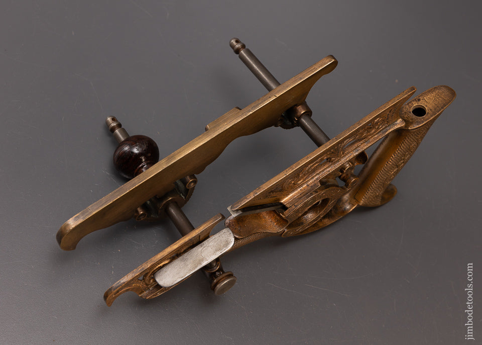 Rare MILLERS PATENT No. 50 Gunmetal Plow Plane Bronze Type ONE - EXCELSIOR 110350