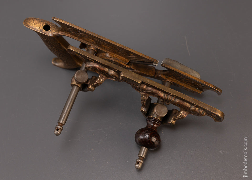 Rare MILLERS PATENT No. 50 Gunmetal Plow Plane Bronze Type ONE - EXCELSIOR 110350