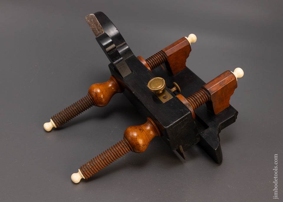 Beautiful A. HOWLAND & CO. Solid Ebony Plow Plane No. 100 - EXCELSIOR 110351