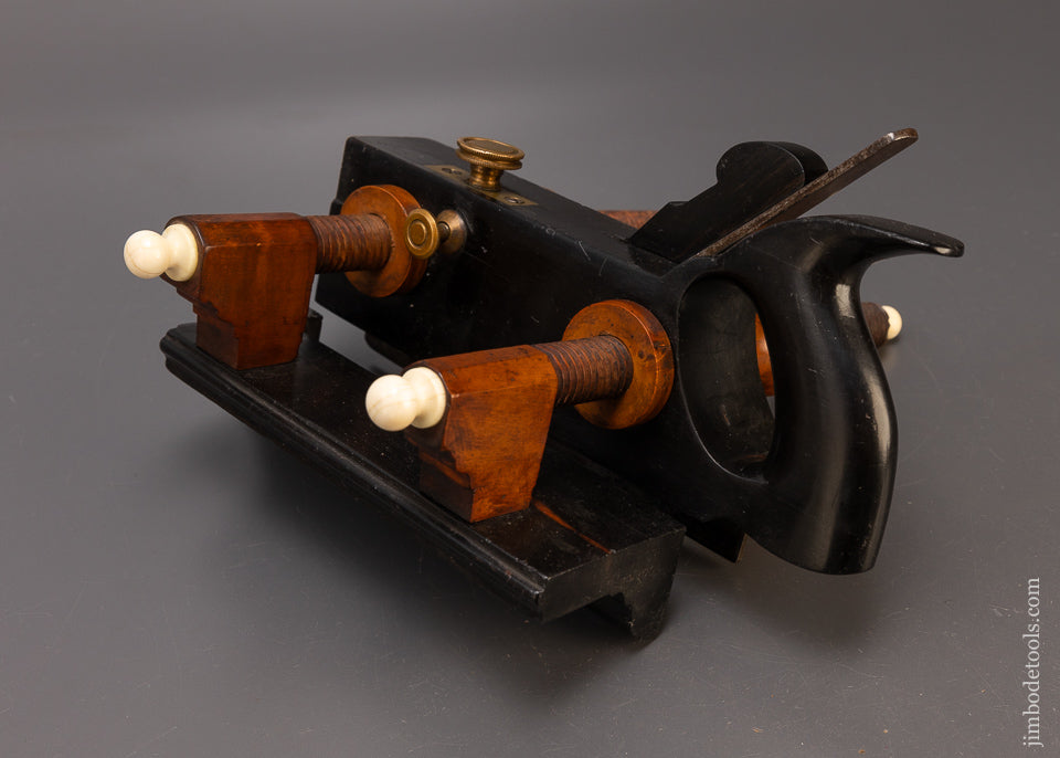 Beautiful A. HOWLAND & CO. Solid Ebony Plow Plane No. 100 - EXCELSIOR 110351