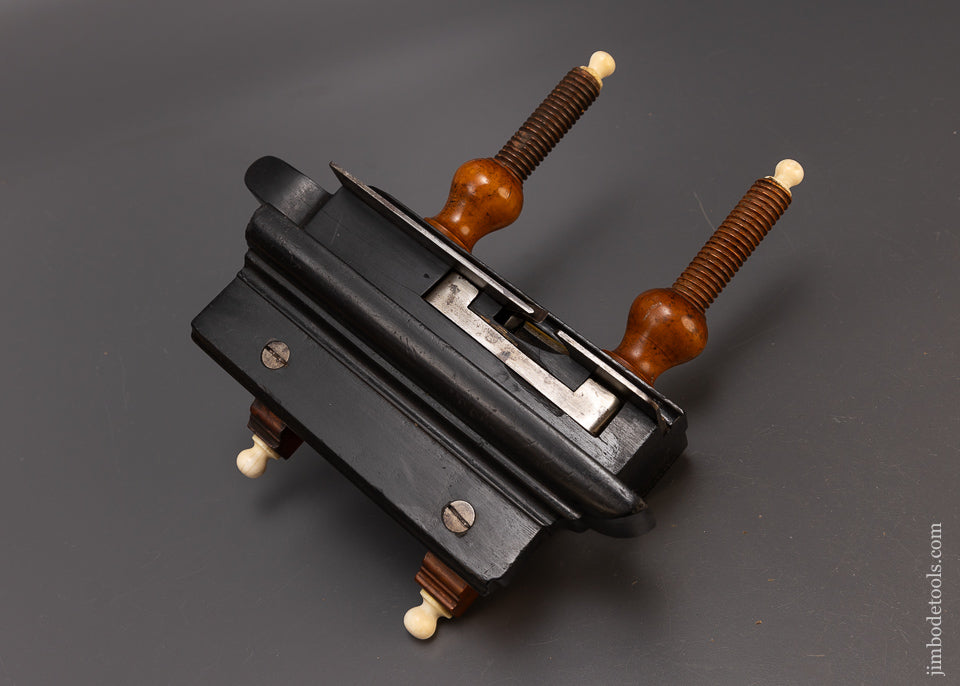 Beautiful A. HOWLAND & CO. Solid Ebony Plow Plane No. 100 - EXCELSIOR 110351