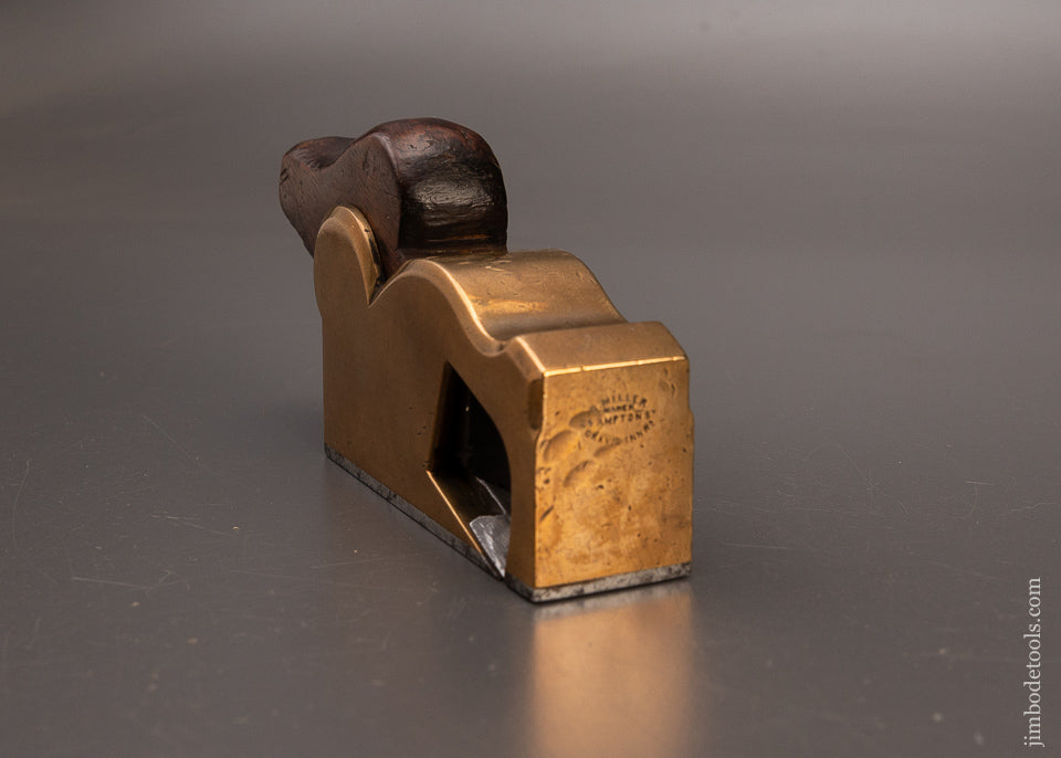 Rare Signed Gunmetal Bullnose Shoulder Plane by G. MILLER - EXCELSIOR 111049