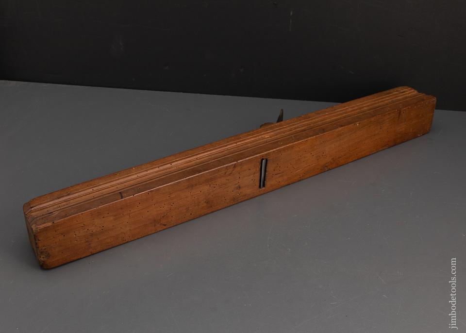 Amazing! DATED 1804 Carved Jointer Plane - EXCALIBUR 129