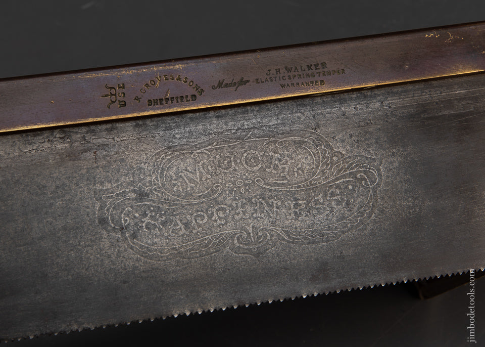 GROVES Brass Back Saw with Escutcheon Handle - EXCALIBUR 130 - AS OF SEPT 25
