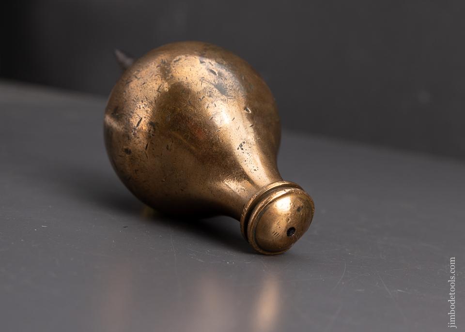 Very Early and Gorgeous Brass and Steel Plumb Bob - EXCELSIOR 95604