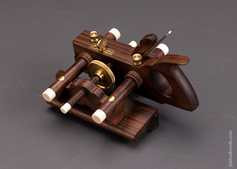 MINIATURE Rosewood SANDUSKY Center Wheel Plow Plane by PAUL HAMLER - EXCELSIOR 95978