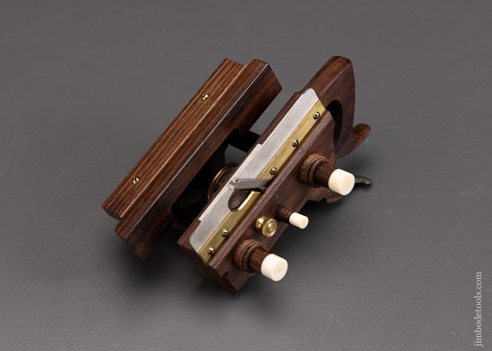 MINIATURE Rosewood SANDUSKY Center Wheel Plow Plane by PAUL HAMLER - EXCELSIOR 95978