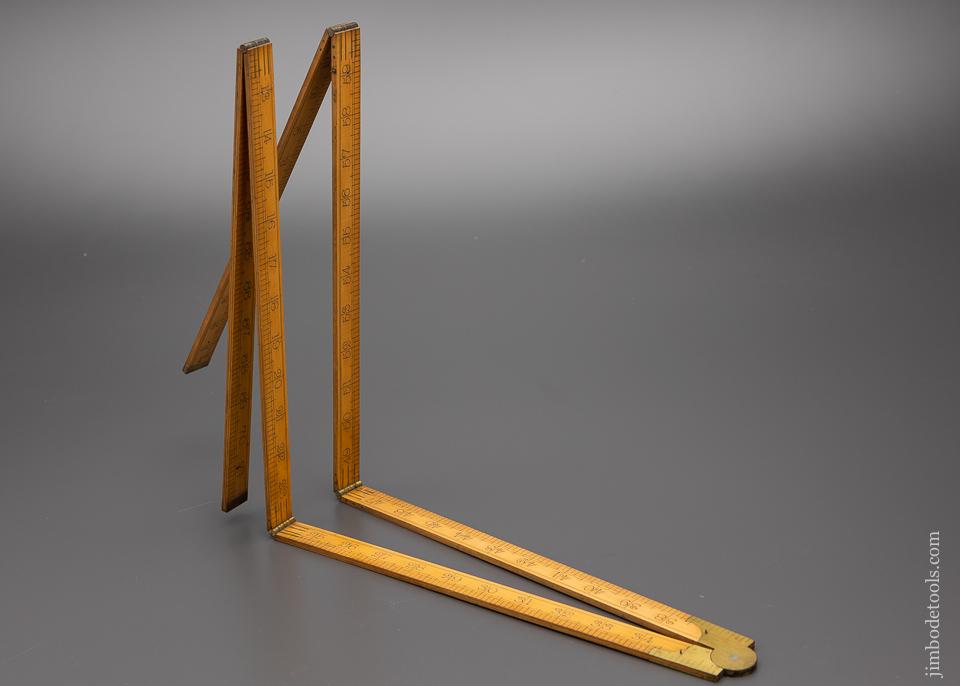 Amazing 6 Fold 6 Foot I & D SMALLWOOD Boxwood Rule - EXCELSIOR 96452