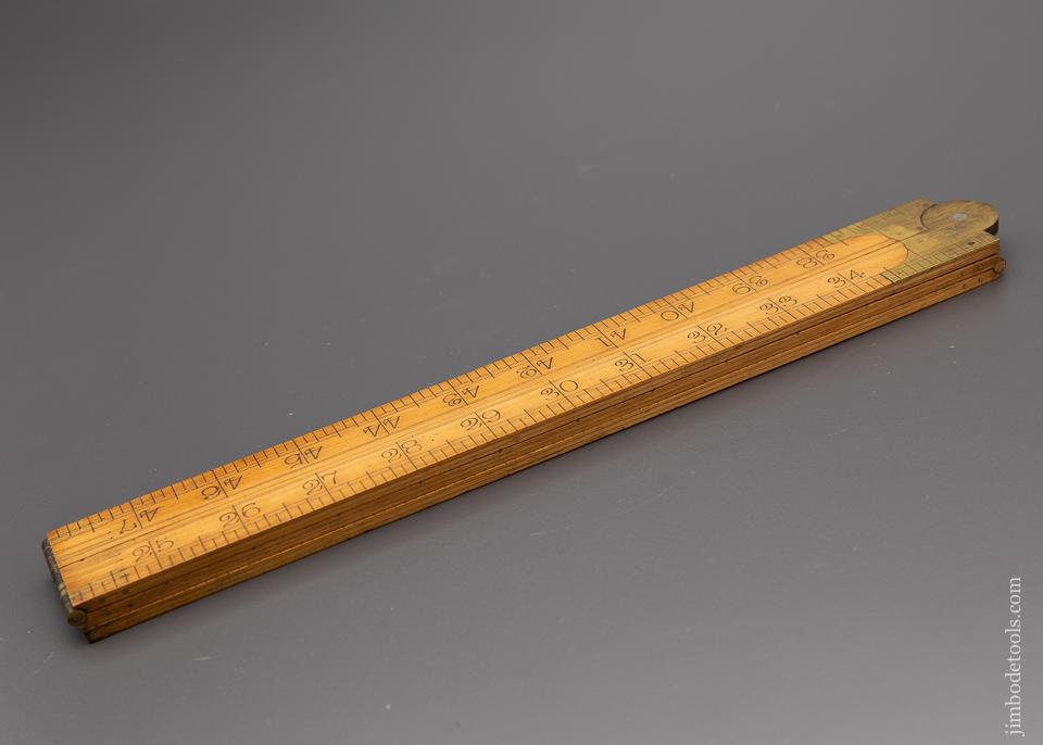 Amazing 6 Fold 6 Foot I & D SMALLWOOD Boxwood Rule - EXCELSIOR 96452