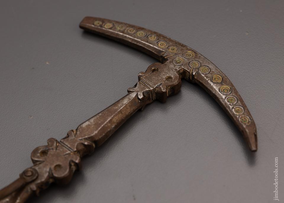 Stunning 18th Century Flint Knapping Hammer with Flash Hole Pick - EXCELSIOR 97974