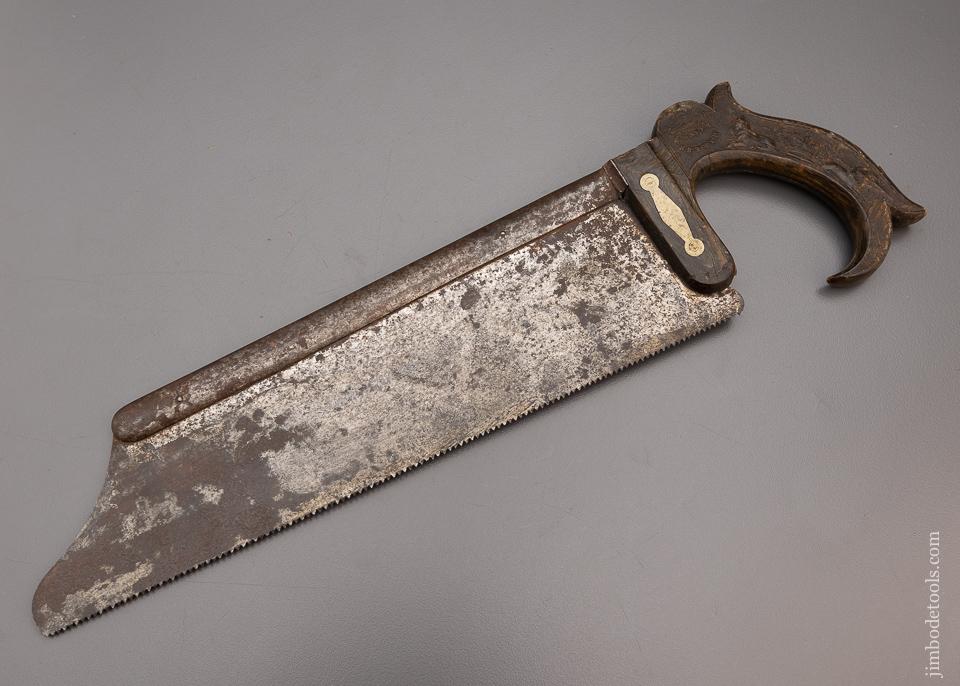 Gorgeous Surgeon’s Saw with Buffalo Horn Handle by W.&H. HUTCHINSON SHEFFIELD - EXCELSIOR 98304