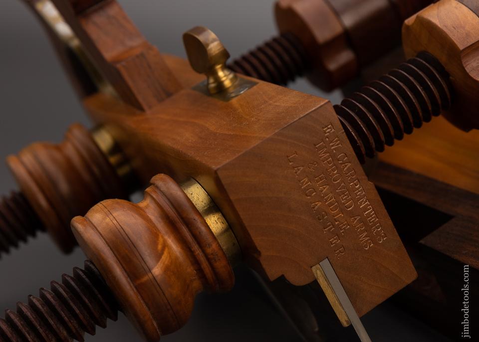 Gorgeous E.W. CARPENTER Plow Plane in Applewood & Rosewood by JIM LEAMY - EXCELSIOR 98926