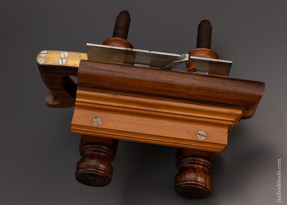 Gorgeous E.W. CARPENTER Plow Plane in Applewood & Rosewood by JIM LEAMY - EXCELSIOR 98926