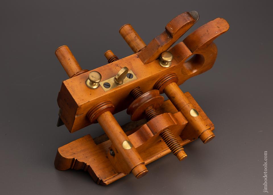 Gorgeous and Fine OHIO TOOL CO. No. 110 Boxwood Center Wheel Plow Plane - EXCELSIOR 99790