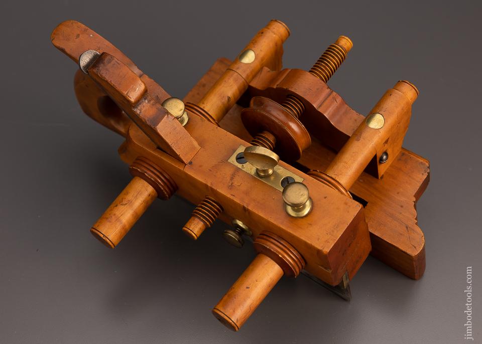 Gorgeous and Fine OHIO TOOL CO. No. 110 Boxwood Center Wheel Plow Plane - EXCELSIOR 99790